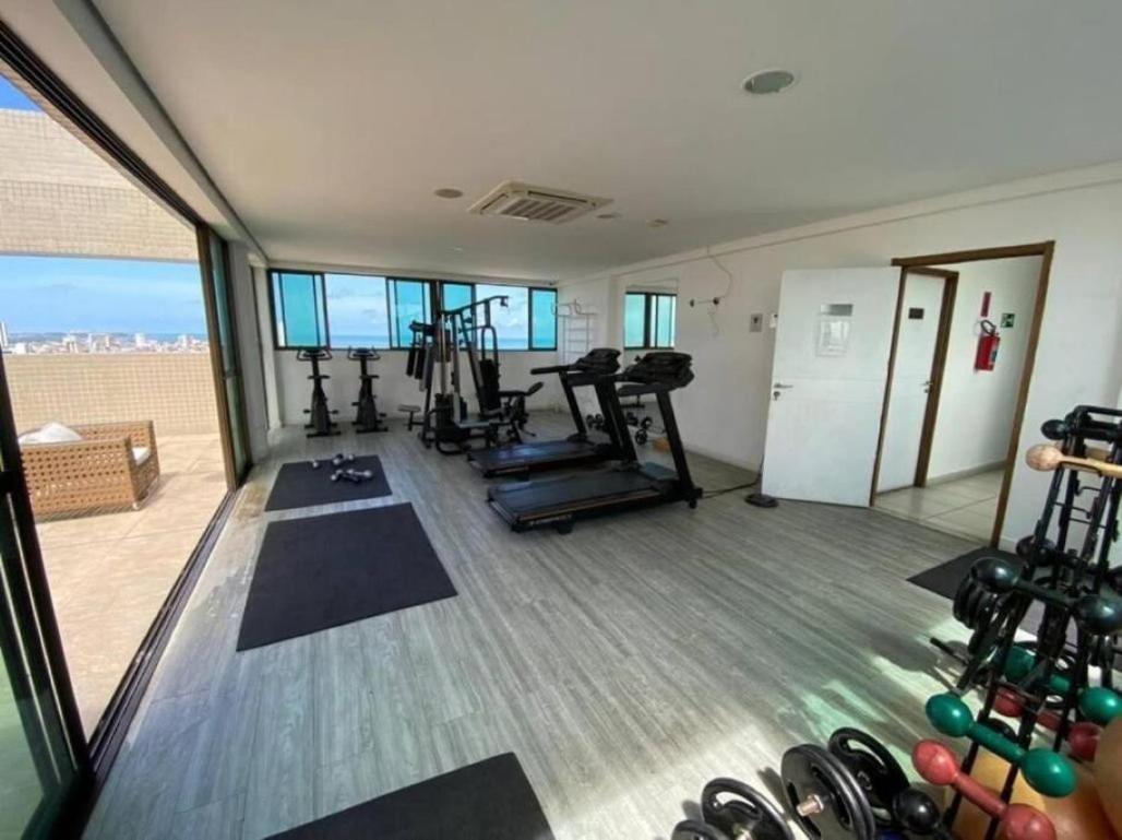Flat Ao Lado Do Rio Mar No Edf Beach Class Excelsior Por Yolo Recife Esterno foto