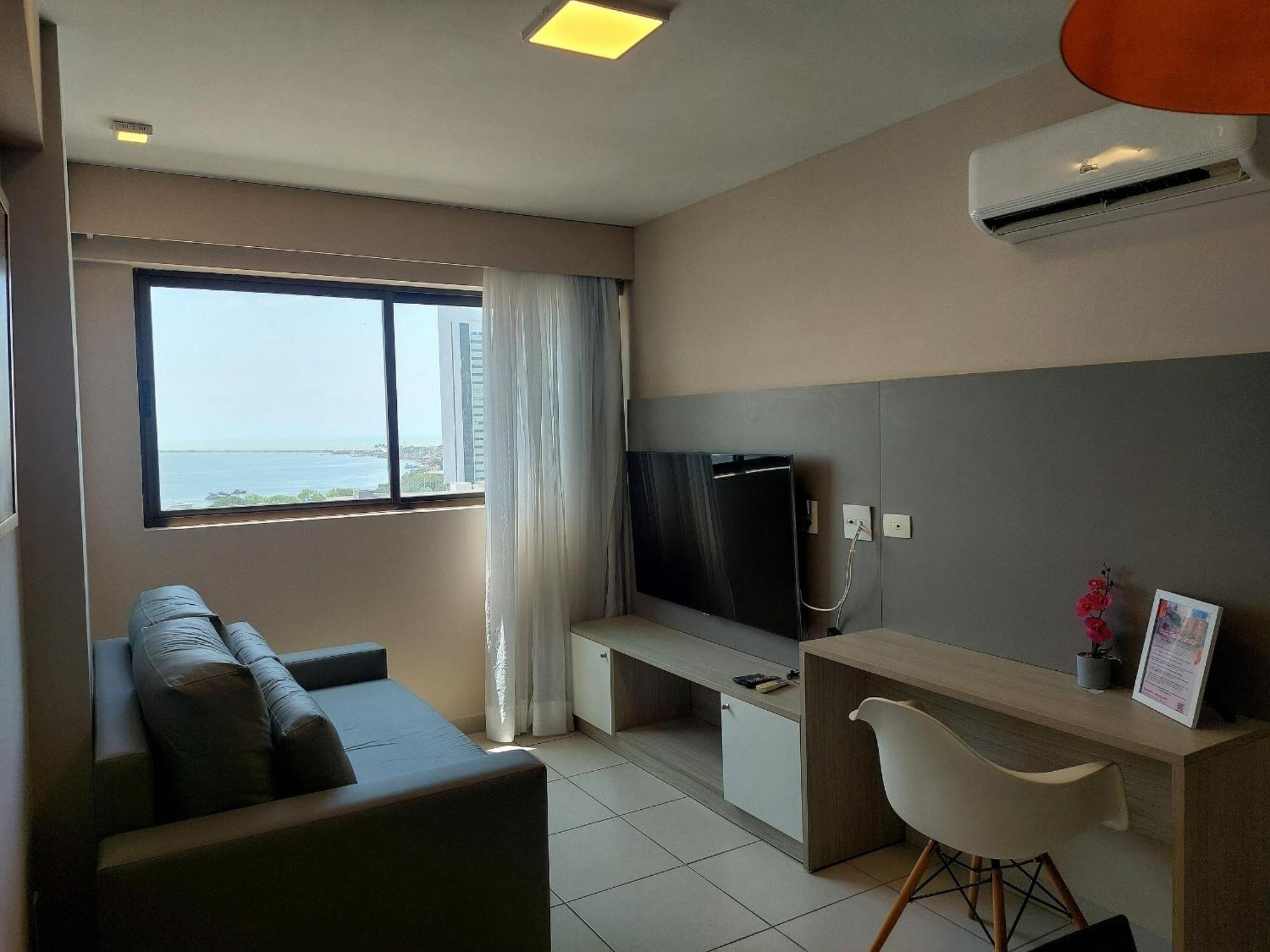 Flat Ao Lado Do Rio Mar No Edf Beach Class Excelsior Por Yolo Recife Esterno foto